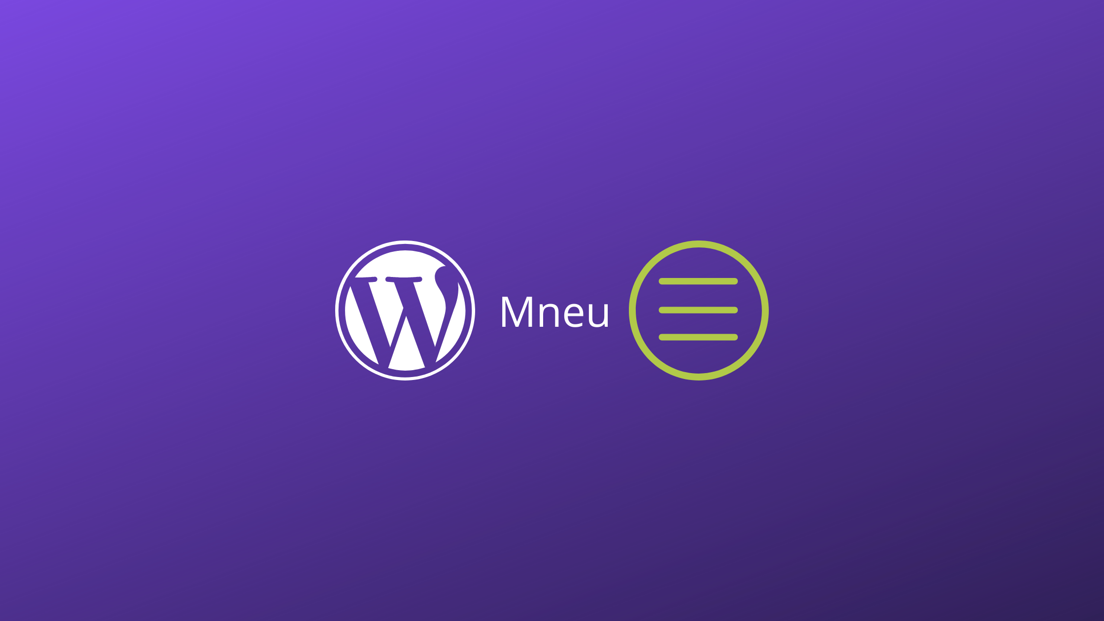 wordpress menu