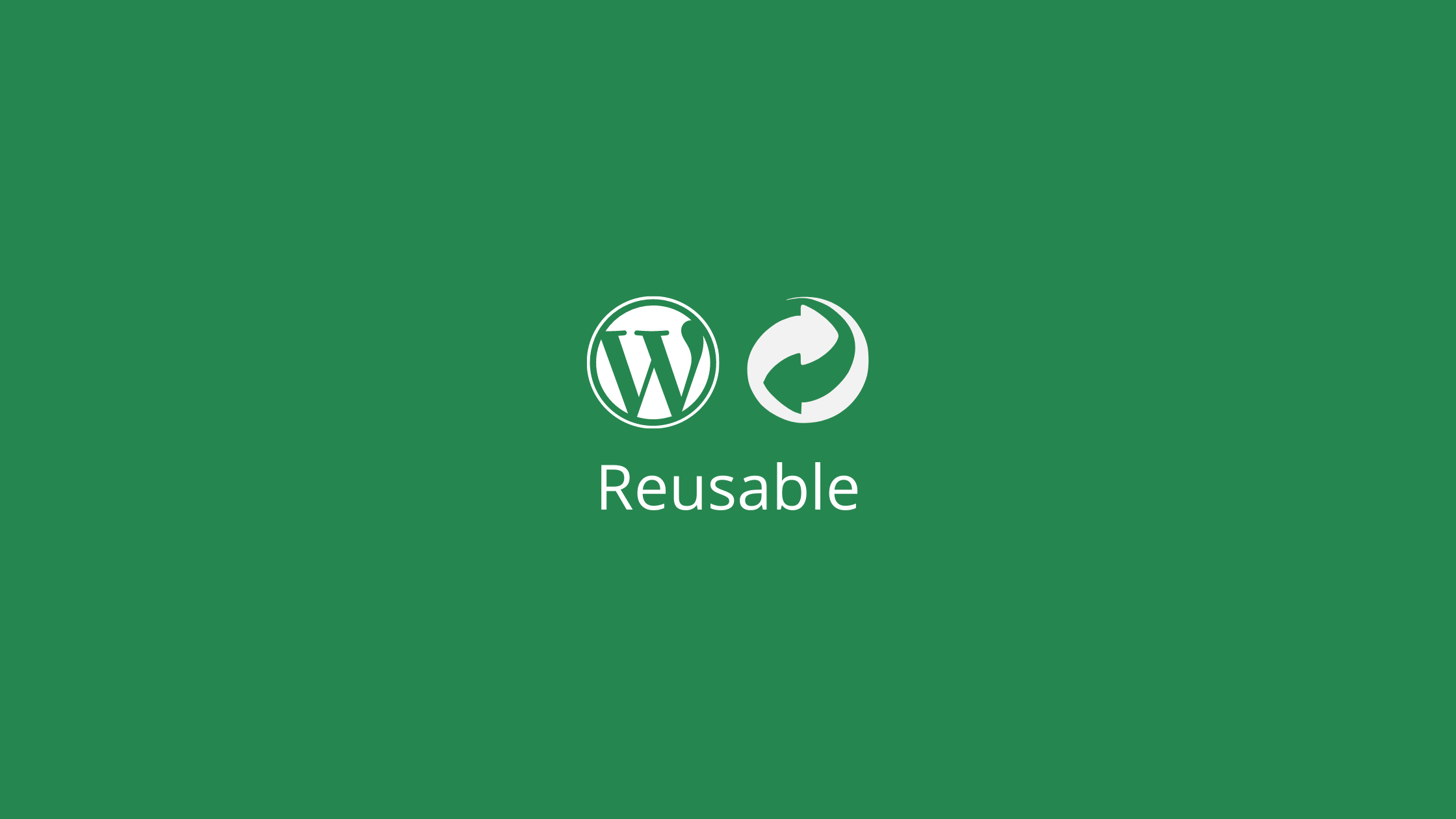 wordpress reusable block