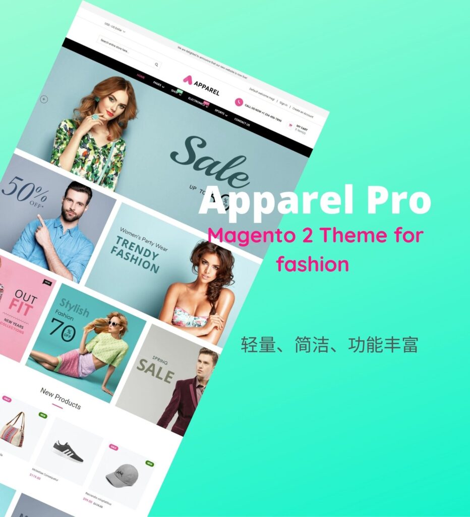 Apparel Pro Responsive m2 Theme